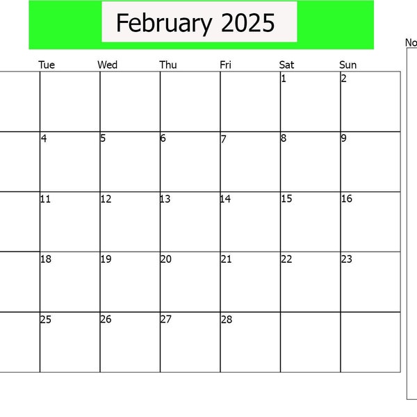 Februar 2025 Kalender zum Ausdrucken, Kalender Februar 2025 zum Ausdrucken, Schüler digitaler Kalender 2025, Digital Printable Kalender Planer
