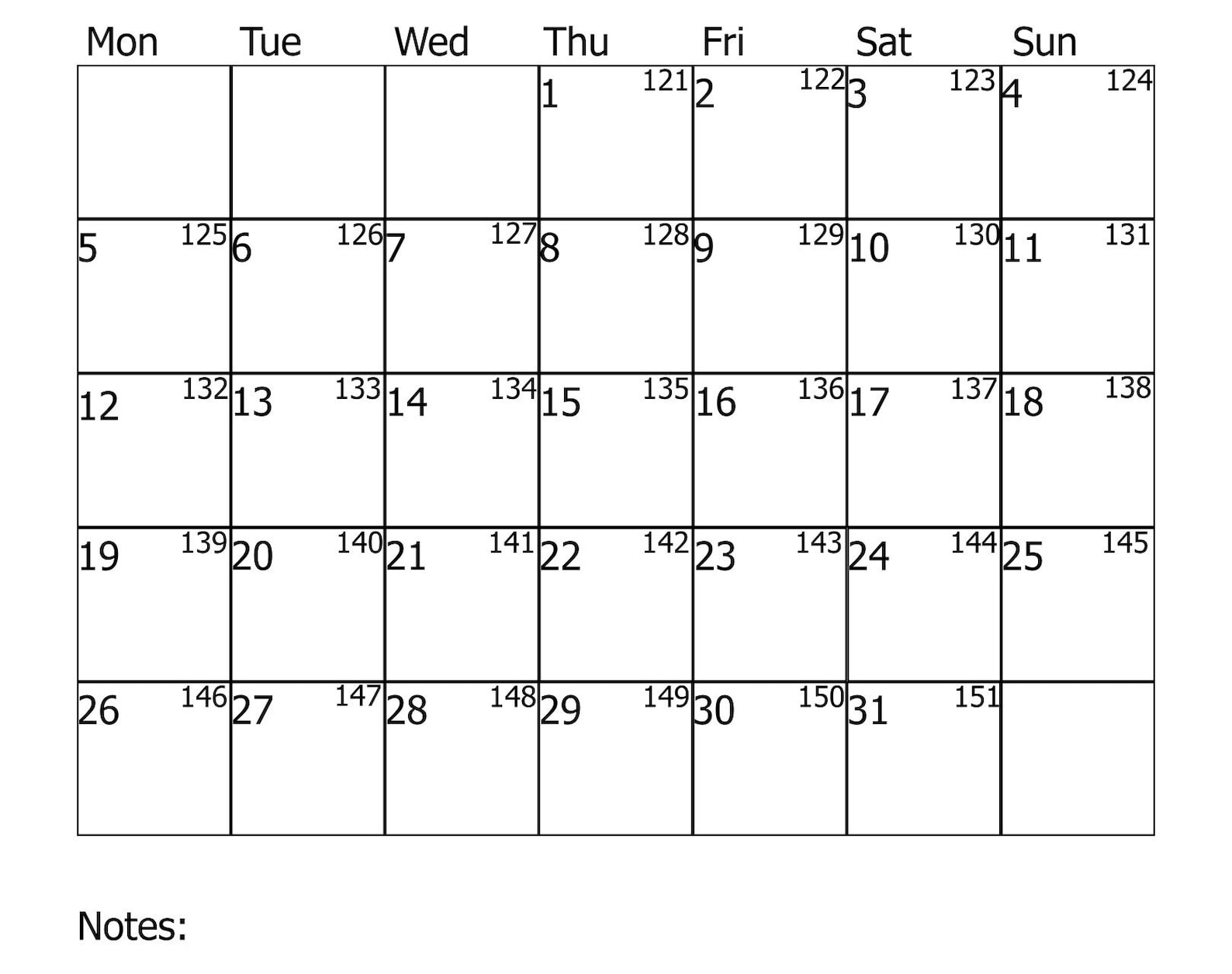 Digital May Calendar, May 2025 Printable Calendar, VERTICAL PRINT
