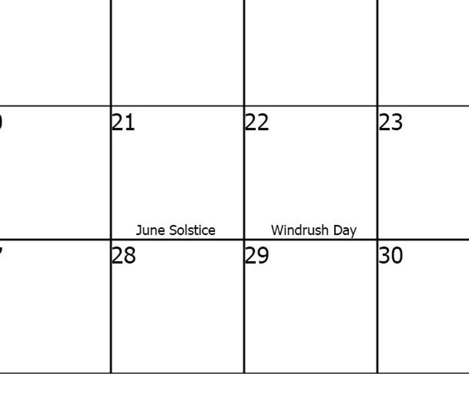June 2023 UK Calendar Printable June 2023 2023 Calendar - Etsy