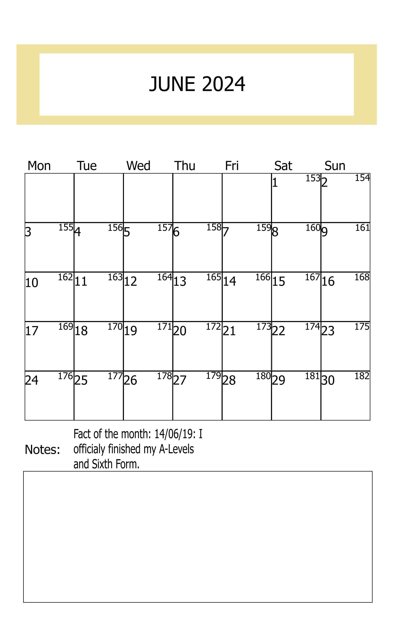 June 2024 Printable Calendar, June 2024 Kalender, June Printable Calendar,  Calendar 2024 Digital Download - Etsy Israel