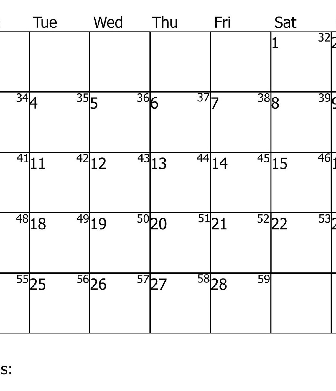 February Printable Calendar2025 Calendarhorizontal Calendarjpeg