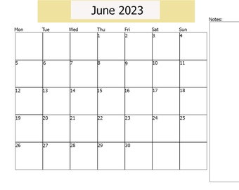 june calendar etsy