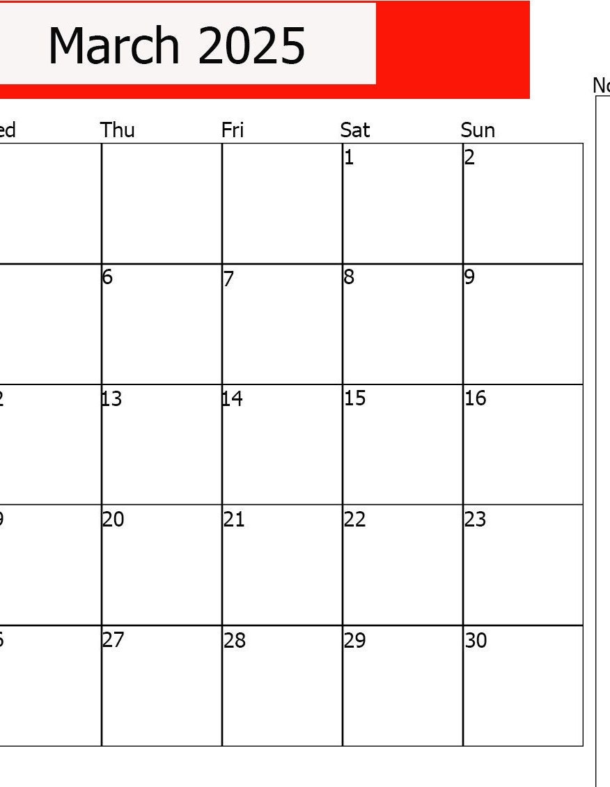March 2025 Calendar Printable, Calendar March 2025 Printable, Student