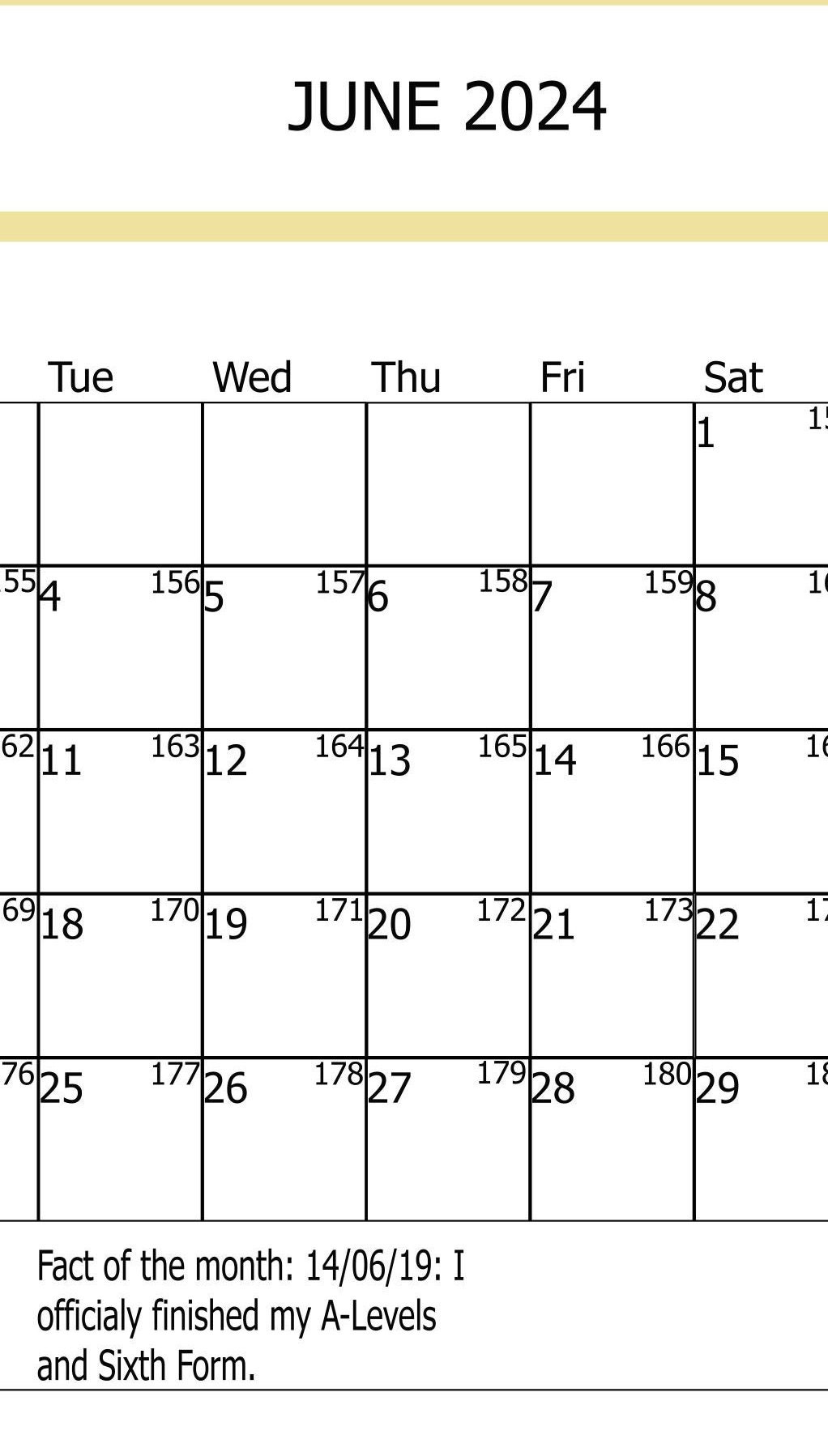 June 2024 Calendar Printable, Horizontal/vertical Calendar Digital