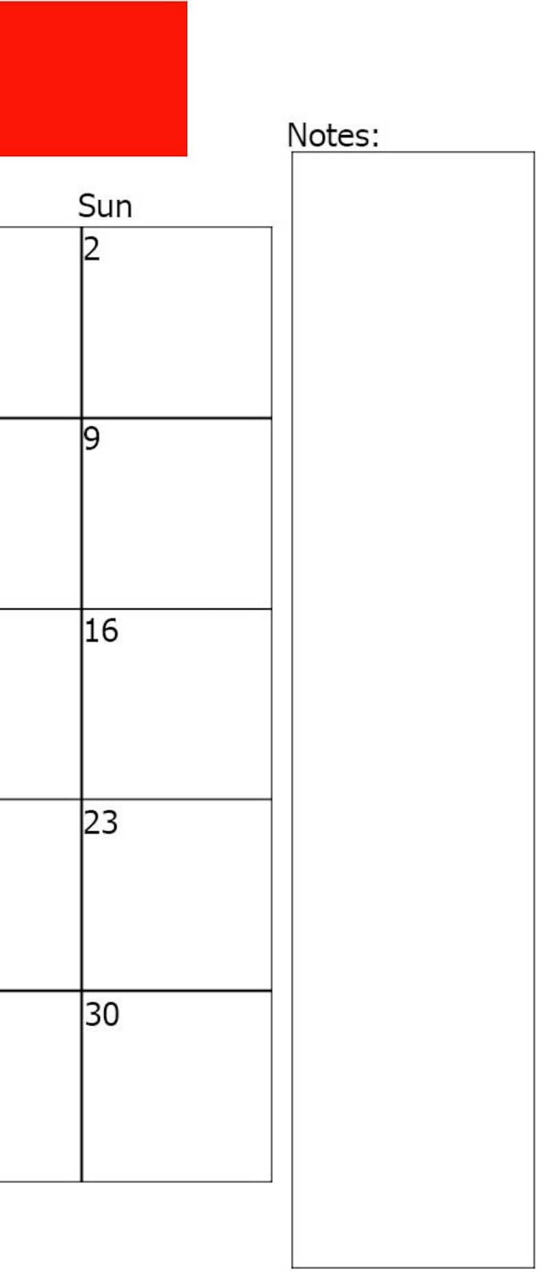 March 2025 Calendar Printable, Horizontal/vertical Calendar Digital