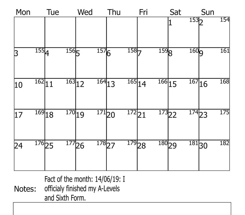 June 2024 Printable Calendar June 2024 Kalender June Etsy UK
