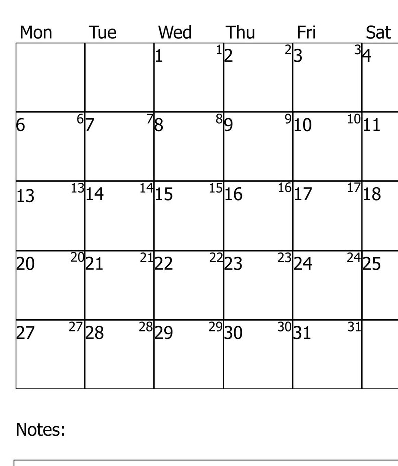 2025 January Digital Printable Calendar PNG Files Digital Etsy