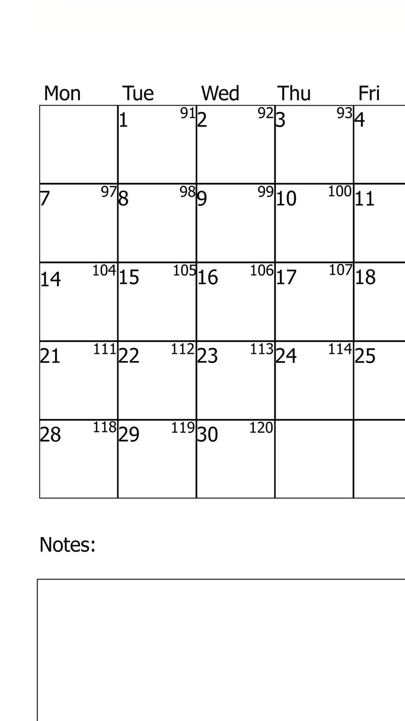 2025 April Printable Digital Calendar Vertical Print Digital Etsy UK
