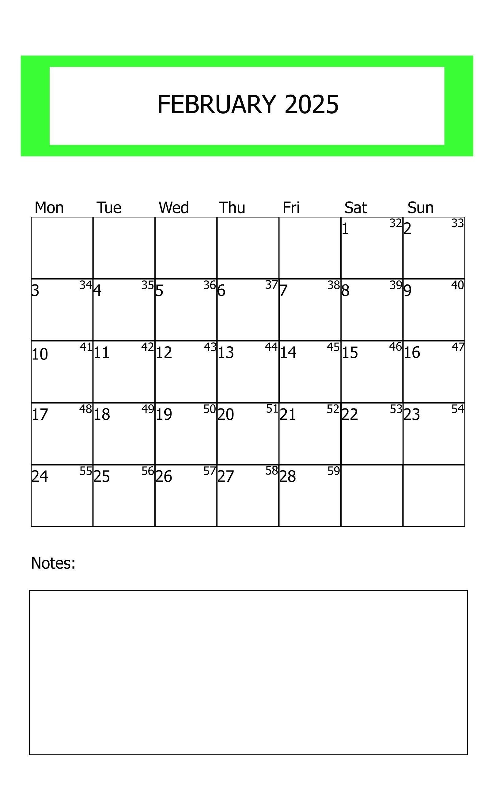 February Calendar2025 Calendarjpeg Calendarfebruary Printablecalendar