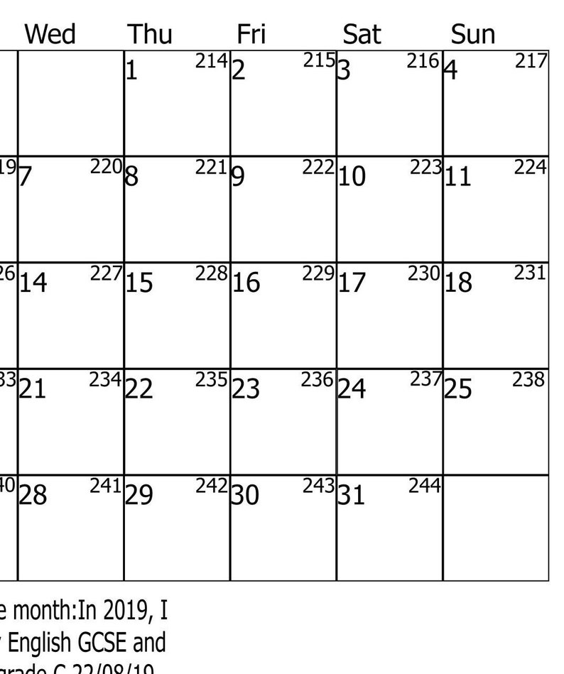 August Calendar August 2024 Calendar Calendar Etsy UK