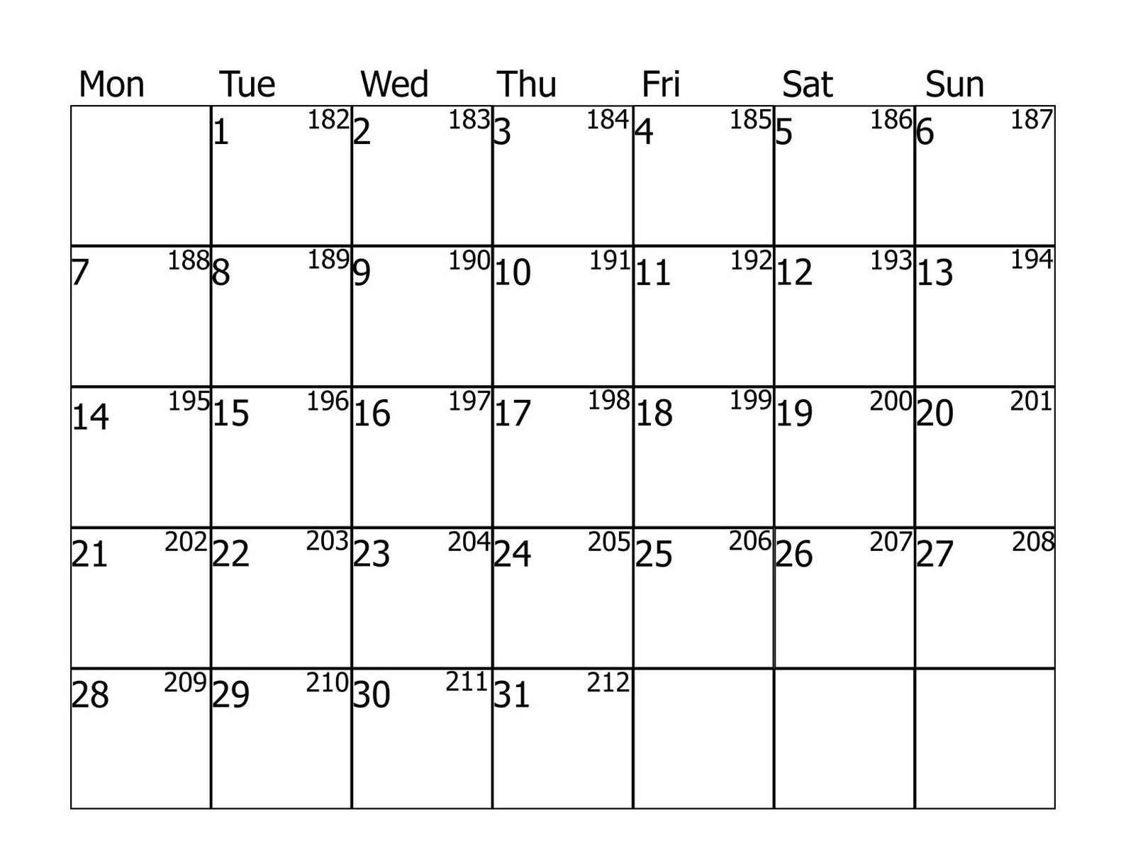 2025 July Printable Calendar DIGITAL CALENDAR 2025, PNG Print Etsy