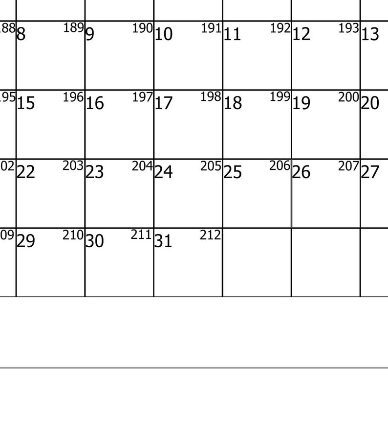 2025 July Printable Calendar DIGITAL CALENDAR 2025, PNG Print Etsy