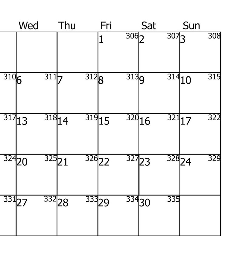 November 2024 Calendar Printable, Horizontal/vertical Calendar Digital