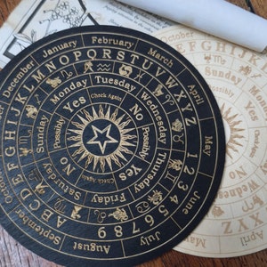 Dowsing board for Divinatory Arts / Divination board (esotericism, pagan, ouija, witchcraft, wicca, witch, magic)