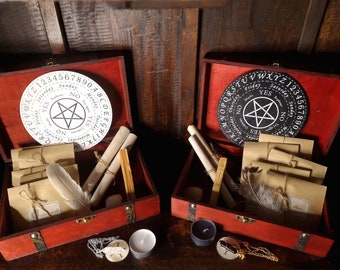 Kit de base en Sorcellerie - Coffret (Wicca, Witchcraft, Witch Box, Magique, Divination, Pendule, Starter Kit, Sorcière, Ésotérisme, Ouija)