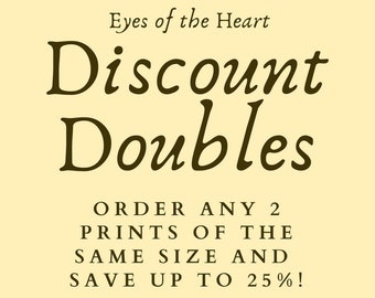 DISCOUNT DOUBLES: Purchase any TWO Giclee Prints of the Same Size and Save Up to 25%!  These make beautiful Catholic Christian gifts.