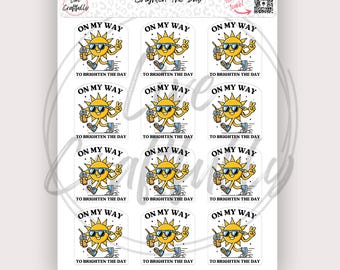 Sunshine Packaging Stickers, Happy Mail Stickers, Small Business Supplies