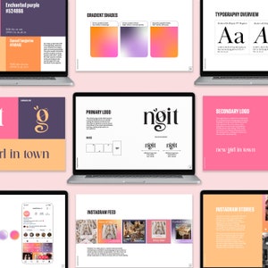 Brand Guide Template for Adobe Illustrator and InDesign | fully editable | 28 pages |