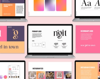 Brand Guide Template for Adobe Illustrator and InDesign | fully editable | 28 pages |