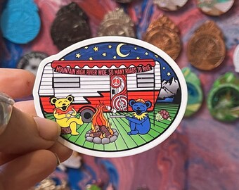 So Many Roads Camper Sticker