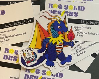 Loose on the Town Dragon Sticker