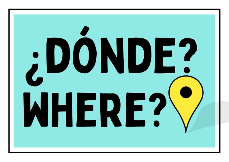 Spanish Classroom Display Question Words Etsy