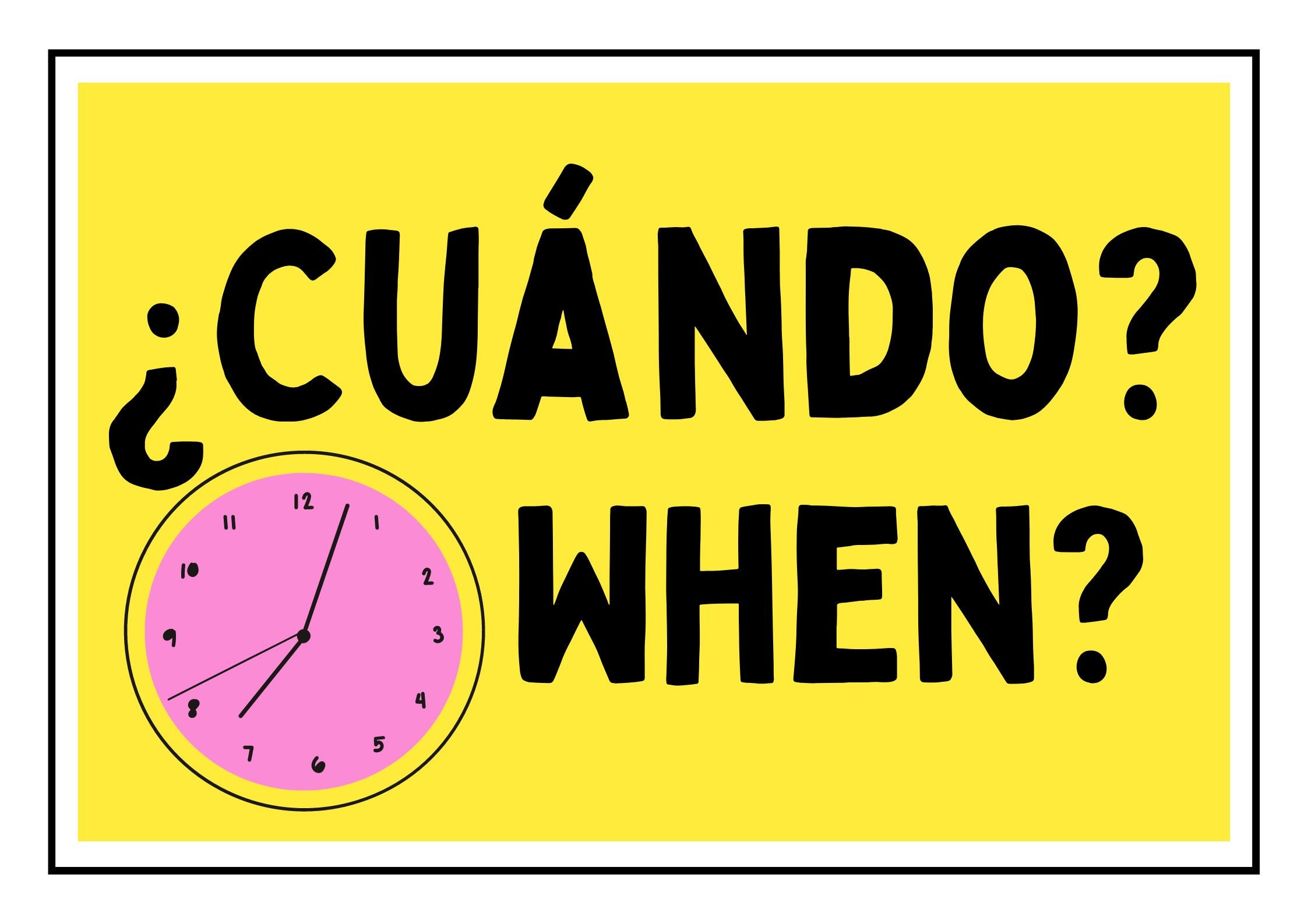 Spanish Classroom Display Question Words Etsy