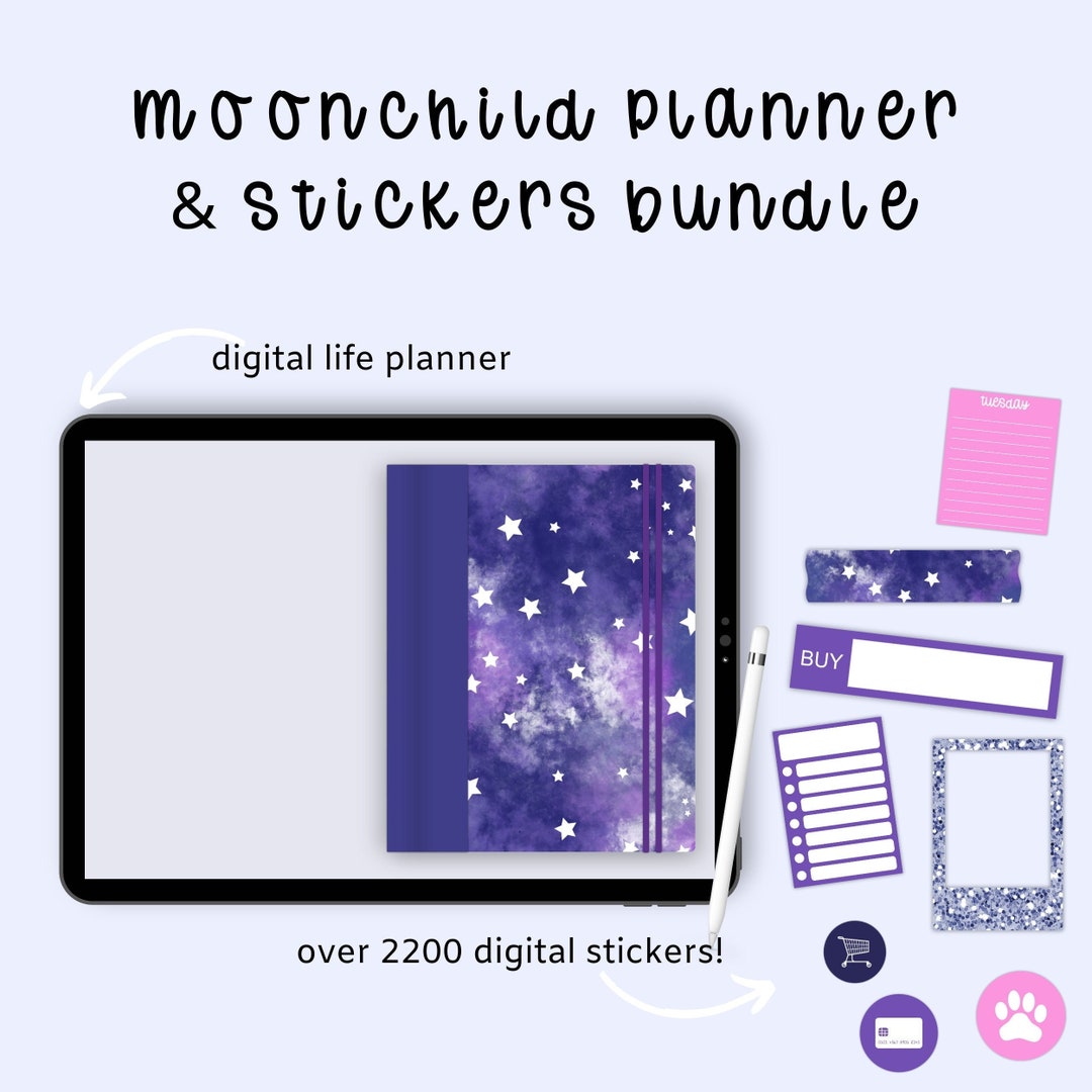 Moonchild Digital Planner and Stickers for Goodnotes - Etsy
