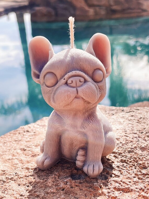 French Bulldog Candle Dog Candle Frenchie Gift Idea Dog Decor