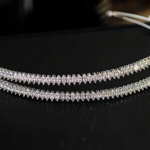 Handmade Beautiful Bridal Party Tiara Ellie Design with Simulated Diamonds, Crystal, Rhinestones