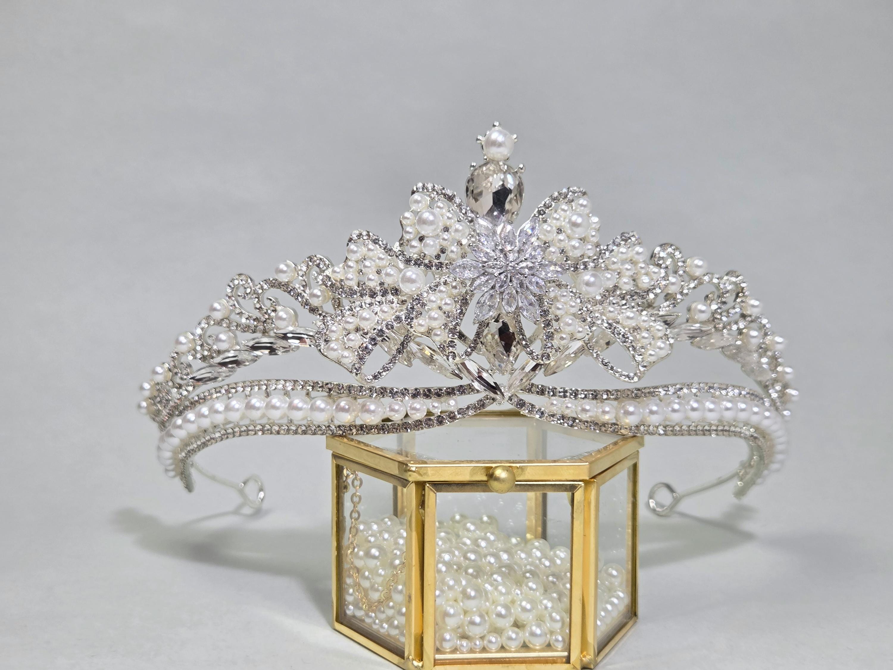 Gold Crown for Women Crystal Queen Tiaras Sash Rhinestone Queen Crowns Hair  Accessories Birthday Prom Pageant Party - AliExpress, image size:3000x2250