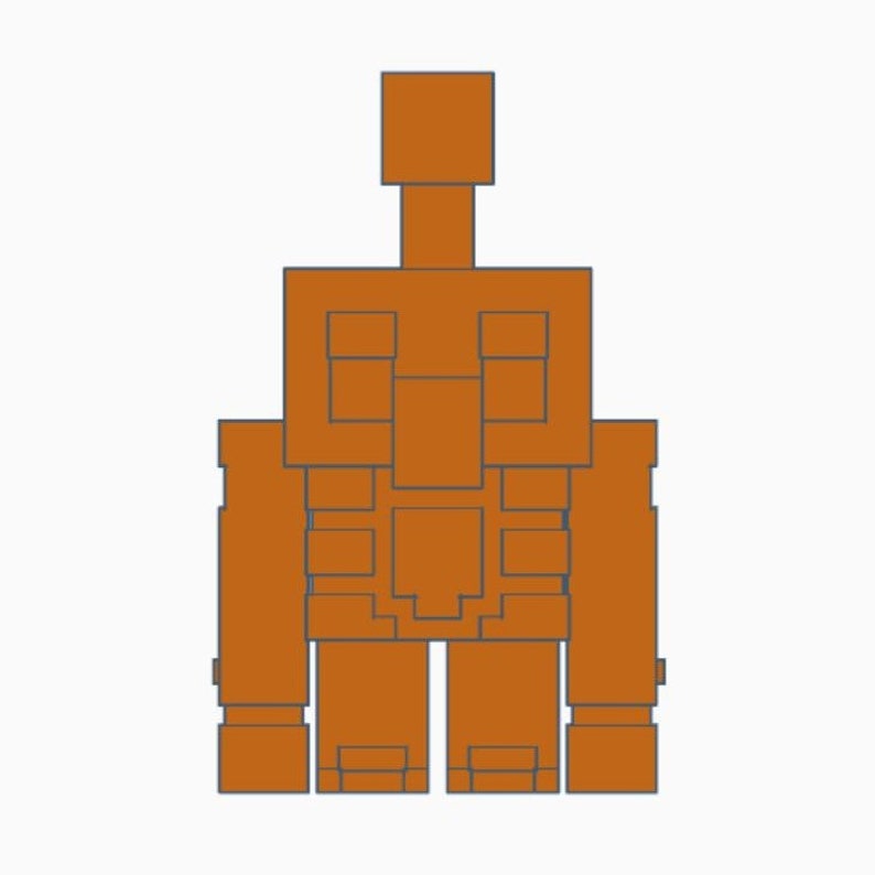 Minecraft Copper Golem 3D Files Etsy
