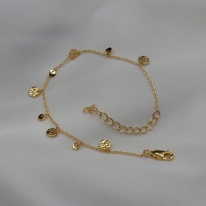 Armband &quot;Nico&quot; | Gold Armband | Gold Plättchen Armband | Armband für Sie | Minimalistisches Gold Armband | 14k Gelbgold, 925 Sterling Silber