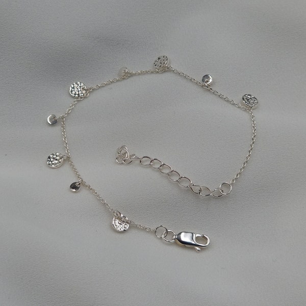 Armband "Rosa" | Silber Armband | Herz Anhänger Armband | Silber Armband für Frauen | Minimalistisches Silber Armband | 925 Sterling Silber