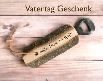 FATHER'S DAY gift bottle opener, wood, gift for grandpa wood, kitchen, party