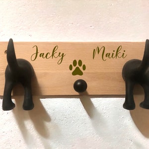 Dog leash holder, dog wardrobe, housewarming gift, cat lover, dog lover, entrance area