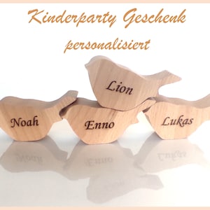 Children&#39;s party gift personalized from beech sparrow birthday Easter child baptism birth