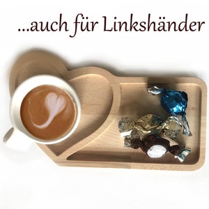 OSTERN Geschenk, Valentinstag Geschenk, Geburtstag Geschenk Holz Tablett für Kaffee, Tee, und Snack , Geschenk für Mama Holz Bild 6