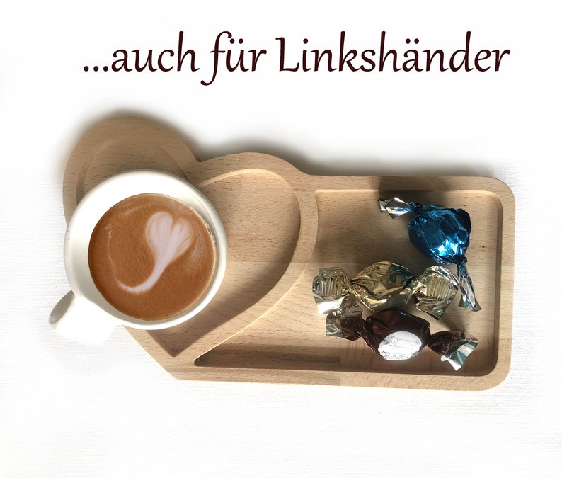 OSTERN Geschenk, Valentinstag Geschenk, Geburtstag Geschenk Holz Tablett für Kaffee, Tee, und Snack , Geschenk für Mama Holz Bild 6