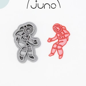 Astronaut, Space Printed Clay, Polymer Clay, Cookie Cutter