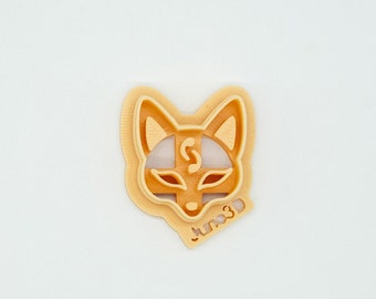 Kitsune Maske aus Ton, Polymer Clay, Ausstechform