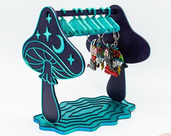 Magic Mushroom Earring Display Stand: Celestial Jewelry Hanger