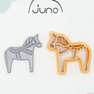Ethnic Horse, Folk Art Printed Clay, Polymer Clay, Cookie Cutter