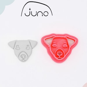 Jack Russell Terrier Face,Dog cutters, Printed Clay, Polymer Clay, Cookie Cutter