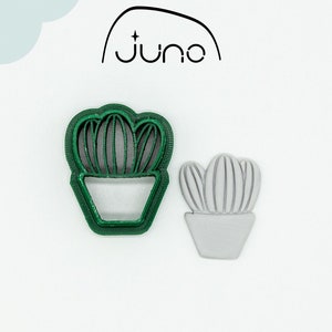 Cactus House Plant Printed Clay, Polymer Clay, Cookie Cutter