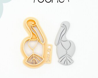 Pelikan gedruckte Ton, Polymer Clay, Cookie Cutter