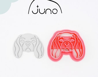 Cavalier King Charles Spaniel Face, Dog cutters, Printed Clay, Polymer Clay, Cookie Cutter