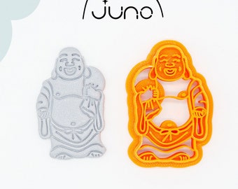 Laughing Buddha Clay Cutter: 3D Printed Cookie Cutter