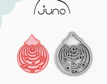 Solar System, Space, Planets Printed Clay, Polymer Clay, Cookie Cutter