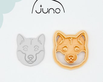 Shiba Inu Face Cutter: Akita Dog Breed, Clay & Cookie (PLA)